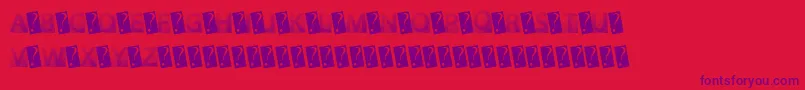 Шрифт GotFaded – фиолетовые шрифты на красном фоне