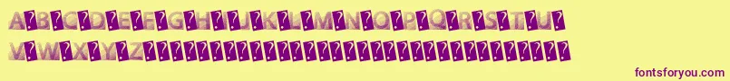GotFaded Font – Purple Fonts on Yellow Background