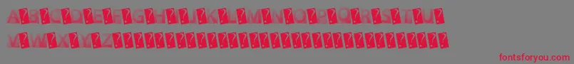 GotFaded Font – Red Fonts on Gray Background