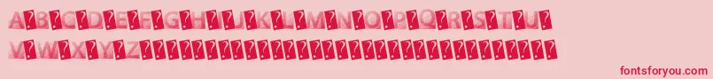 GotFaded Font – Red Fonts on Pink Background
