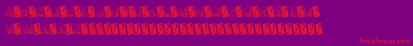 GotFaded-fontti – punaiset fontit violetilla taustalla