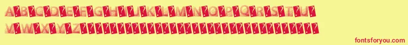 GotFaded Font – Red Fonts on Yellow Background