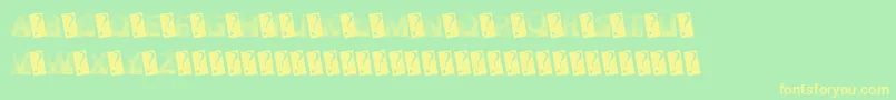 GotFaded Font – Yellow Fonts on Green Background