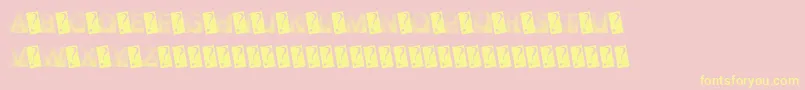 GotFaded-Schriftart – Gelbe Schriften auf rosa Hintergrund