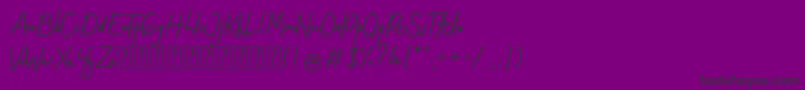 Gothenstone Free Personal Font – Black Fonts on Purple Background