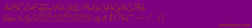 Gothenstone Free Personal Font – Brown Fonts on Purple Background