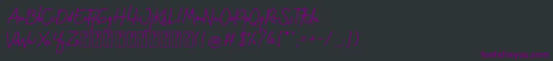 Gothenstone Free Personal Font – Purple Fonts on Black Background