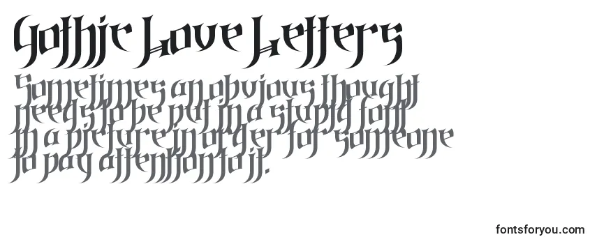 Schriftart Gothic Love Letters