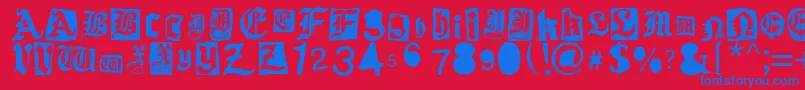 Lisätietoja Gothic Punk-fontista Gothic Punk-fontti – siniset fontit punaisella taustalla