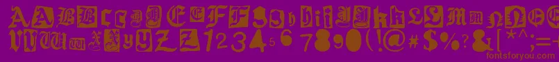 More about Gothic Punk Font Gothic Punk Font – Brown Fonts on Purple Background