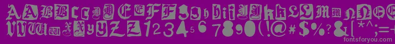 More about Gothic Punk Font Gothic Punk Font – Gray Fonts on Purple Background