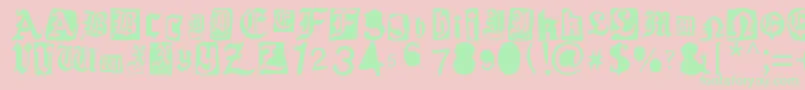 Gothic Punkフォントについての詳細 フォントGothic Punk – ピンクの背景に緑の文字