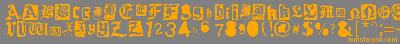 Подробнее о шрифте Gothic Punk Шрифт Gothic Punk – оранжевые шрифты на сером фоне