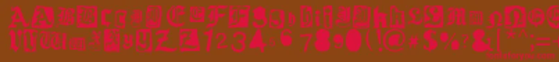 Gothic Punk Font – Red Fonts on Brown Background