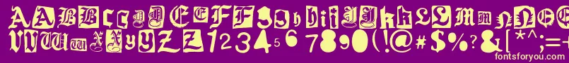Más sobre la fuente Gothic Punk fuente Gothic Punk – Fuentes Amarillas Sobre Fondo Morado