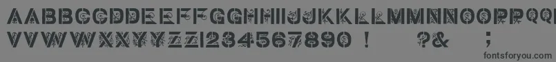 Gothic Stencil   Dker Font – Black Fonts on Gray Background