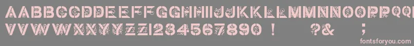 Gothic Stencil   Dker Font – Pink Fonts on Gray Background