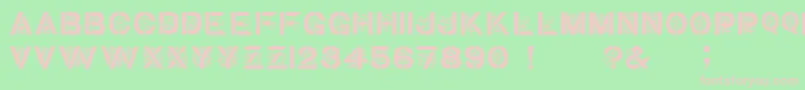 Gothic Stencil   Dker Font – Pink Fonts on Green Background