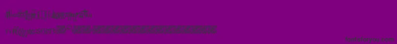 Шрифт GothicFriends – чёрные шрифты на фиолетовом фоне