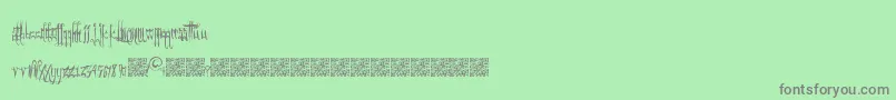 GothicFriends Font – Gray Fonts on Green Background