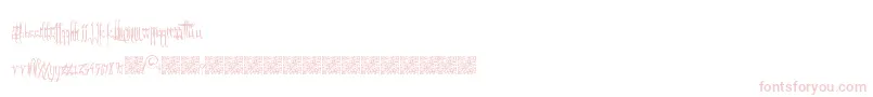 GothicFriends-fontti – vaaleanpunaiset fontit valkoisella taustalla