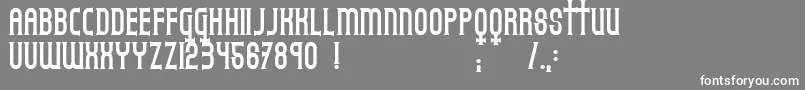 gothicum Font – White Fonts on Gray Background