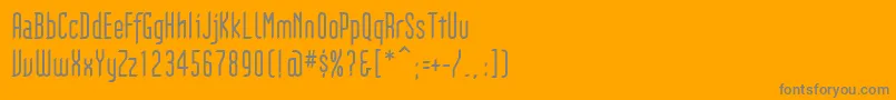 フォントGothikka – オレンジの背景に灰色の文字