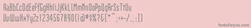 フォントGothikka – ピンクの背景に灰色の文字