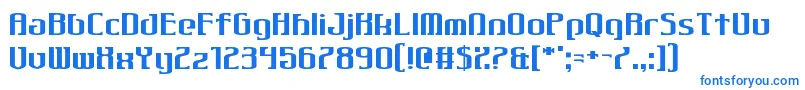 Шрифт Gothiqua – синие шрифты