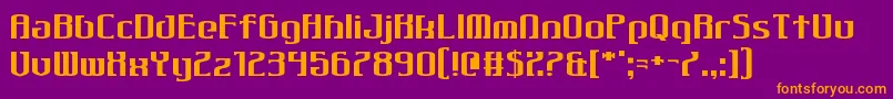 More about Gothiqua Font Gothiqua Font – Orange Fonts on Purple Background