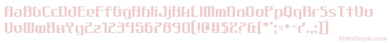 Czcionka Gothiqua – różowe czcionki na białym tle