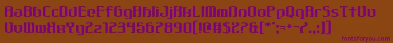 Gothiqua Font – Purple Fonts on Brown Background