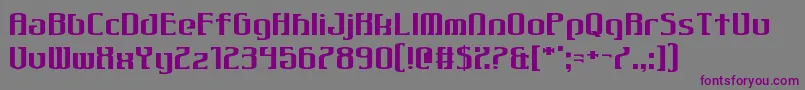 Gothiqua Font – Purple Fonts on Gray Background