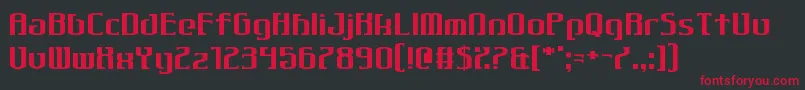 Gothiqua Font – Red Fonts on Black Background