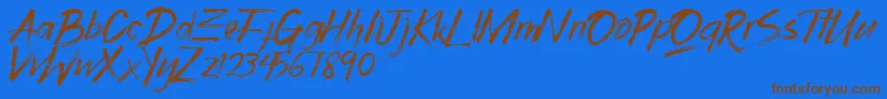 Подробнее о шрифте Gothix Шрифт Gothix – коричневые шрифты на синем фоне