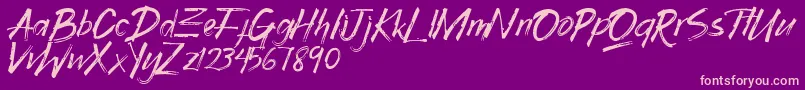 Gothix Font – Pink Fonts on Purple Background
