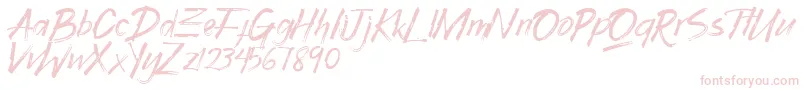 Gothix Font – Pink Fonts on White Background