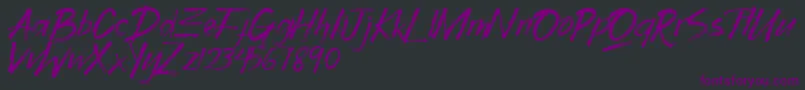 Gothix Font – Purple Fonts on Black Background