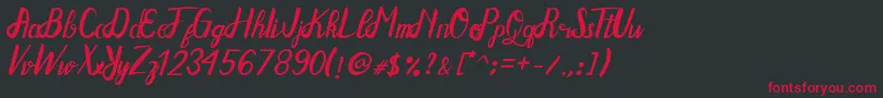 fuente Gotmads – Fuentes Rojas Sobre Fondo Negro