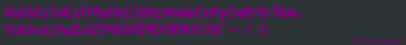 Gotten Font – Purple Fonts on Black Background