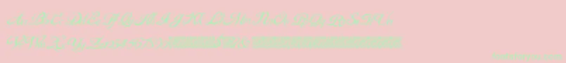 GouldenTreatise Font – Green Fonts on Pink Background