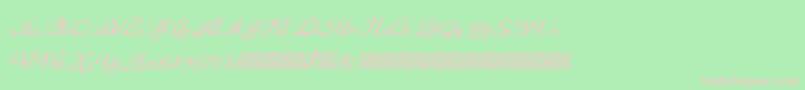 GouldenTreatise Font – Pink Fonts on Green Background