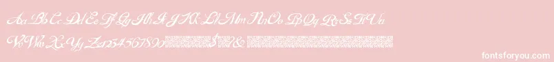 GouldenTreatise Font – White Fonts on Pink Background