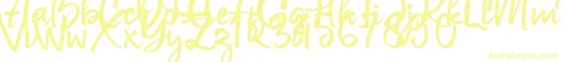 Шрифт Govani Emir – жёлтые шрифты