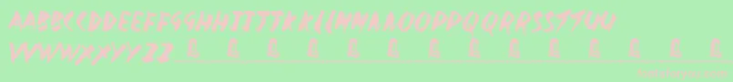 Government Torment Font – Pink Fonts on Green Background
