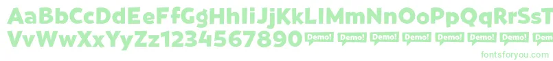 GoviaSans Bold DEMO Font – Green Fonts on White Background