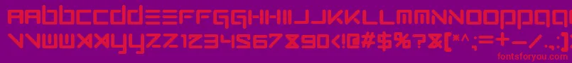 GOZBER 1 Font – Red Fonts on Purple Background