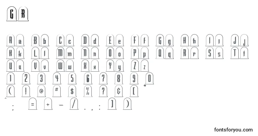 GR       (128295)-fontti – aakkoset, numerot, erikoismerkit