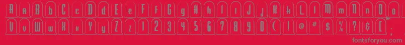 GR       Font – Gray Fonts on Red Background