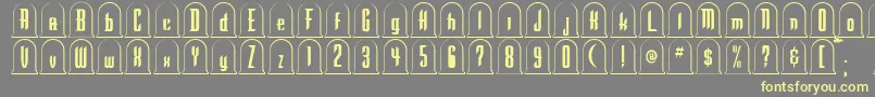 GR       Font – Yellow Fonts on Gray Background